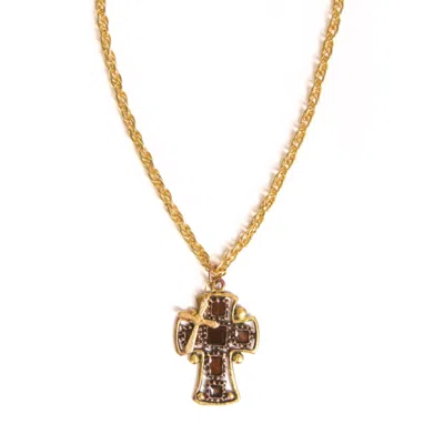 Caramel Vintage Jewellery Women's Gold Holy Holy Pendant Necklace