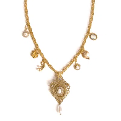 Caramel Vintage Jewellery Women's Gold Lilibeths Sister Necklace