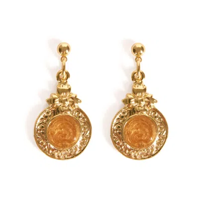 Caramel Vintage Jewellery Women's Gold Marilyn Drops Earrings
