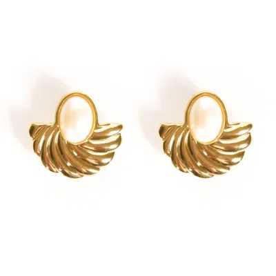 Caramel Vintage Jewellery Women's Gold Retro Earrings