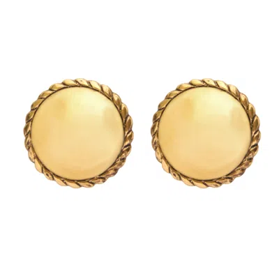 Caramel Vintage Jewellery Women's Gold Smash Earrings