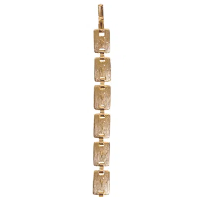Caramel Vintage Jewellery Women's Gold Textured Panel Bracelet