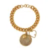 Caramel Vintage Jewellery Women's Gold Vintage Coin Heart Bracelet