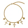Caramel Vintage Jewellery Women's Vintage Gold Plated Believe Cross Necklace