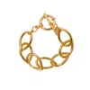 Caramel Vintage Jewellery Women's Vintage Gold Plated Beth Bracelet
