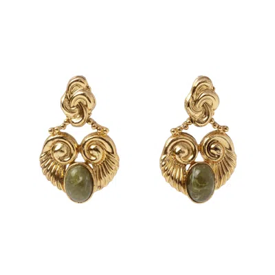 Caramel Vintage Jewellery Women's Vintage Gold Plated Disco Earrings