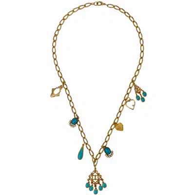 Caramel Vintage Jewellery Women's Vintage Gold Plated Festival Necklace