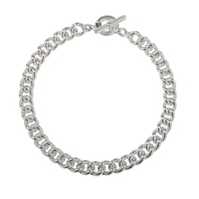 Caramel Vintage Jewellery Women's Vintage Silver Plated Charlie T-bar Necklace