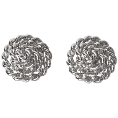 Caramel Vintage Jewellery Women's Vintage Silver Plated Edna Earrings
