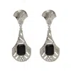 Caramel Vintage Jewellery Women's Vintage Silver Plated Jude Earrings
