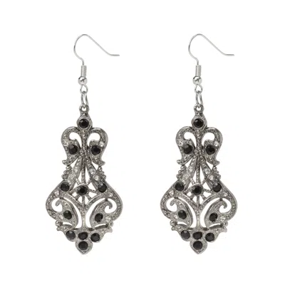 Caramel Vintage Jewellery Women's Vintage Silver Plated Lilibeth Earrings
