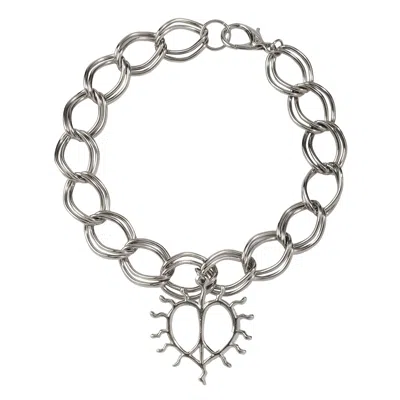 Caramel Vintage Jewellery Women's Vintage Silver Plated Tainted Love Necklace