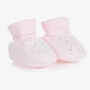 CARAMELO BABY GIRLS PINK VELOUR BOOTIES