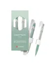 Caran D'ache 849 Ballpoint Pen And Mechanical Pencil Set In Green