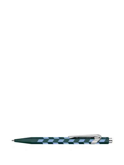 Caran D'ache 849™ Mosaic Checkered Pen In Green