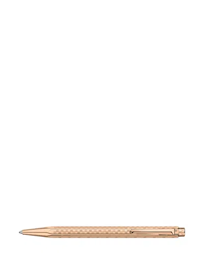 Caran D'ache Check-pattern Ballpoint Pen In Black