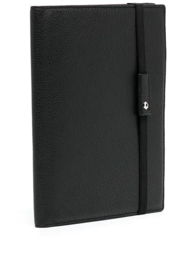 Caran D'ache Leather-cased Paper Notebook In Schwarz
