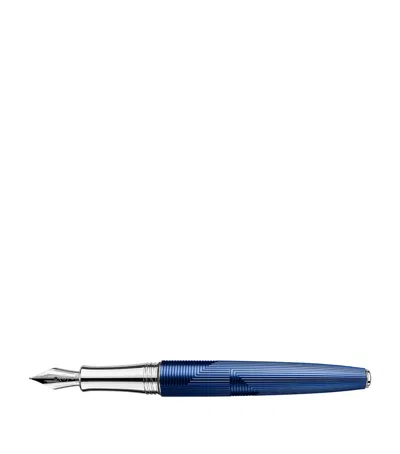 Caran D'ache Léman Bleu Marin Fountain Pen In Blue