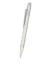 Caran D'ache Patterned Pen In Silver