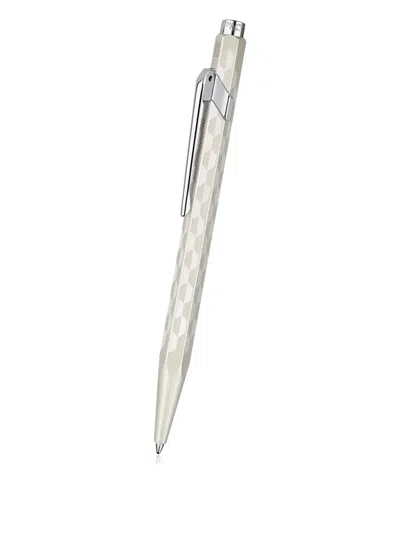 Caran D'ache Patterned Pen In Silver