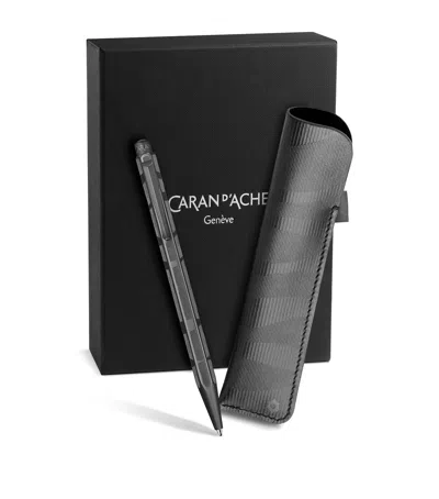 Caran D'ache Special Edition Ecridor Ballpoint Pen And Leather Case