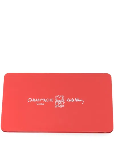 Caran D'ache X Keith Haring Mixed Media Set In Red