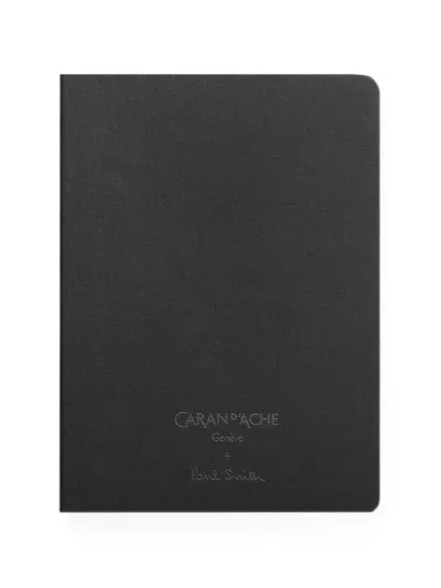 Caran D'ache X Paul Smith Logo-print Dotted Notebook In Black