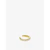 Carat London Womens Baby 18ct Yellow Gold Vermeil And Cubic Zirconia Ear Cuff In Gold