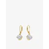 Carat London Womens  Briar Round-drop 18ct Yellow-gold Vermeil Plated Sterling Silver And 2ct Cubic Z In Gold