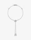 Carat London Womens Silver Camelia Sterling-silver And Cubic Zirconia Bracelet In Silver
