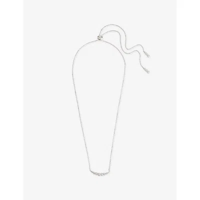 Carat London Womens  Carissa 925 Sterling Silver And Cubic Zirconia Necklace In Metallic