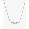 Carat London Womens Silver Carissa Sterling-silver And Cubic Zirconia Necklace In Silver