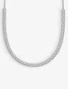 Carat London Womens Silver Cassidy Sterling-silver And Cubic Zirconia Necklace In Silver