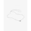 Carat London Womens Celene Sterling-silver And Cubic Zirconia Necklac In Metallic