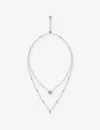 Carat London Womens Silver Cosmo Sterling-silver And Cubic Zirconia Necklace In Silver