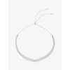 Carat London Womens Cyndi Sterling-silver And Cubic Zirconia Necklac In Metallic