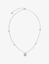 Carat London Womens Gold Emile Pear-shaped Yellow Gold-plated Vermeil Sterling Silver And 0.75ct Eq  In Gold