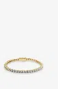Carat London Womens Gold Francine Yellow-gold Plated Vermeil Sterling-silver And 3.05ct Cubic Zircon In Gold