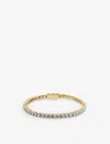 Carat London Womens Gold Francine Yellow-gold Plated Vermeil Sterling-silver And 3.05ct Cubic Zircon In Gold
