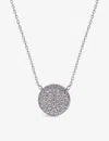 Carat London Womens Silver Gala Two-way Sterling Silver And Cubic Zirconia Necklace In Silver
