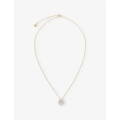 Carat London Womens Gold Gwen Round Borderset Yellow Gold-plated Vermeil Sterling Silver And 1.25ct