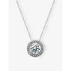 Carat London Womens Silver Gwen Sterling-silver And Cubic Zirconia Necklace In Silver