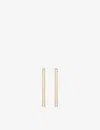 Carat London Womens Gold Lennox Fringe Yellow-gold Plated Vermeil Sterling Silver And Cubic Zirconia In Gold