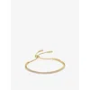 Carat London Womens Lexi Yellow Gold Vermeil And Cubic Zirconia Bracelet In Gold