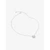 Carat London Womens Misha Sterling-silver And Cubic Zirconia Necklac In Metallic