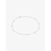 Carat London Womens Petra Sterling-silver And Cubic Zirconia Necklace