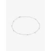 Carat London Womens Petra Sterling-silver And Cubic Zirconia Necklace
