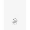 Carat London Womens Stella Sterling-silver And Cubic Zirconia Cuff Earring In Silver