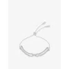 Carat London Womens Stevie Sterling-silver And Cubic Zirconia Bracelet In Silver