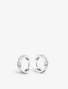 Carat London Waverly Hoop Earrings In Silver